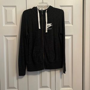 M grey Nike zip up jacket